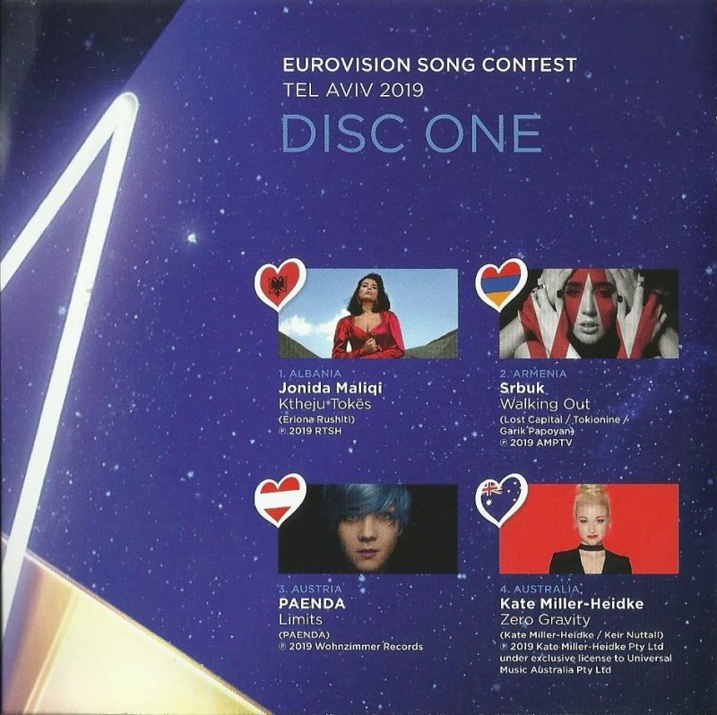 Eurovision Song Contest 2019; Tel Aviv dare to dream : Booklet 1